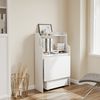 SoBuy FWT105-II-W Wandklapptisch, MDF, Melamin, Weiß, 61 x 100 x 25 cm Bild 2
