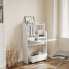 SoBuy FWT105-II-W Wandklapptisch, MDF, Melamin, Weiß, 61 x 100 x 25 cm Bild 4