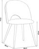 Esszimmerstuhl Karijoki 2er Set Samt Beige/Holzoptik [en. casa] Bild 4