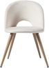 Esszimmerstuhl Karijoki 2er Set Samt Beige/Holzoptik [en. casa] Bild 5