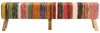 vidaXL Sitzbank Mehrfarbig 160 cm Chindi-Stoff und Massivholz Mango 359636 Bild 2