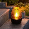 4er Set LED Solarleuchte, IP44, Akku, Edelstahl, grau, H 9cm Bild 4