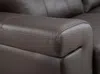 Vente-unique - Ledersofa 3-Sitzer - Braun - HAZEL Bild 5