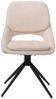 2er-Set Esszimmerstuhl HWC-N73, Küchenstuhl, drehbar Auto-Return, Stoff/Textil Chenille (490g/m²) Öko-Tex ~ creme-beige Bild 5
