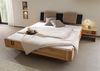 Bett inkl. Nachttisch rechts und Kopfteilkissen taupe Wildeiche 160x200x86 natur geölt/lackiert KITZBÜHEL #261 Bild 2