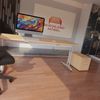 Rheinland Möbel Statio Schreibtisch 180x80 cm höhenverstellbar ±10 mm in Buche – geräumiger Bürotisch für Homeoffice & Büro, C-Fuß, Kabelwanne, einfache Montage, FSC® zertifiziert Bild 4