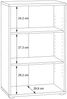 Regal >Tembi< in Old Wood Vintage - 54x85,5x34,8cm (BxHxT) Bild 4