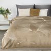 Decke Mikorfaser GINKO1 150x200 cm dunkelbeige Bild 3