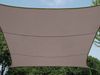 Sonnensegel Rechteckig 2x3m Braun mit Stangenset - Sonnenschutz für den Garten Bild 2
