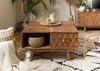 Couchtisch Akazie 70x70x40 Akazie natur lackiert MOSAYK #117 Bild 3