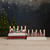 LED Kerzenleuchter ,Yuletide', Holzmotive, LED, 5-flammig, Batterie Bild 5