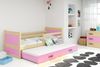 BMS Kinderbett Rico Kiefer Rosa mit Bettkasten und 2 Matratzen Bild 2