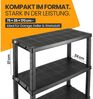 Kreher Schwerlastregal 'Evo' mit 5 Böden - aus Kunststoff - in Schwarz (Set wählbar) Bild 3