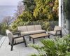Lesli Living Gartenlounge-Set Lesli Living Lounge-Set "Manu" Anthrazit/Beige/Holzoptik Bild 2