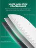 Messerblock mit Messer 16 TLG Messer Set Weiß Antihaft Beschichtung Acrylhalter Bild 3