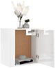 vidaXL Wand-Nachttisch Hochglanz-Weiß 50x30x47 cm 816868 Bild 4