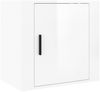 vidaXL Wand-Nachttisch Hochglanz-Weiß 50x30x47 cm 816868 Bild 2