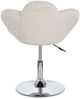 Esszimmerstuhl Ruelfu 2er-Set, Stoff und Chrome, modern, höhenverstellbar, beige gepolstert Bild 4