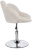 Esszimmerstuhl Ruelfu 2er-Set, Stoff und Chrome, modern, höhenverstellbar, beige gepolstert Bild 2