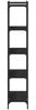 Bücherregal | Standregal 5 Böden Schwarz 80x30x154 cm Holzwerkstoff Bild 5