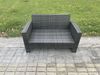 Fimous 6 Sitzer Polyrattan Gartenmöbel Set Terrassen Set mit Esstisch Doppelsitzsofa Beistelltisch Bild 5