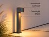 Pollerleuchte Downlight aus Aluminium Anthrazit inklusive GU10 LED, Höhe 50cm Bild 3