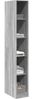vidaXL Kleiderschrank Grau Sonoma 30x50x200 cm Holzwerkstoff 3307707 Bild 3