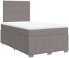 vidaXL Boxspringbett mit Matratze Taupe 120x200 cm Stoff 3293932 Bild 3