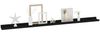 vidaXL Wandregale 4 Stk. Schwarz 115x9x3 cm 326671 Bild 3