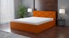 Polsterbett VIGI 180x200 mit Matratze, Bettkasten und Lattenrost. Farbe: Orange 17 Bild 2