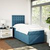 vidaXL Boxspringbett mit Matratze Blau 100x200 cm Samt 3290850 Bild 3