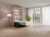 Vente-unique - RAPILI Bett Holz, Platte BeigeWeiß - B 133 cm239,2 cm x H 225,2 cm x L 180 cm Bild 2