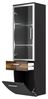 Badezimmer Hochschrank Rima Walnuss und anthrazit Hochglanz 40x135 cm Bild 4
