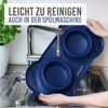KaraLuna Futternapf Silikon Napfunterlage mit Edelstahl Näpfen I Hundenapf Katzennapf, Edelstahl Bild 4