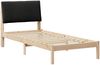 vidaXL Bettgestell Braun und Schwarz 100 x 200 cm Massivholz Kiefer 878771 Bild 2