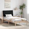 vidaXL Bettgestell Braun und Schwarz 100 x 200 cm Massivholz Kiefer 878771 Bild 1
