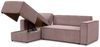 Ecksofa Schlafsofa inkl. Sessel WALDO Stoff Poso Altrosa Ottomane Links Bild 3