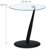 Relaxdays Schwarzer Beistelltisch aus Glas Bild 5