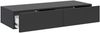 Selsey 'Olio' - Wand-Schminktisch 2-schubladig, Schwarz, 110 cm Bild 4