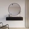 Selsey 'Olio' - Wand-Schminktisch 2-schubladig, Schwarz, 110 cm Bild 2
