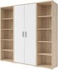 Aktenschrank >Clermont< (BxHxT: 79,1x186x35 cm) in Sonoma/Eiche mit Absatz weiß Bild 3