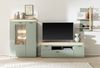Wandboard >MONIZ< in Salbei-Grün/ Eichenfarben Dekor - 65x96x26 (BxHxT) Bild 3