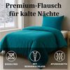 Malika Bettwäsche 200x200 + 2x 80x80 cm Cashmere Touch Bettwäsche, atmungsaktiv, Für Allergiker geeignet, pflegeleicht, angenehm weicher Stoff Bild 2