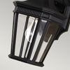 Außenleuchte, Wandlampe, ALU-Druckguss Glas, Schwarz, H 29,2 cm Bild 3