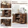 COSTWAY Rollcontainer, Aktenschrank mit 5 Schubladen, auf Rollen, 79x39x65cm Bild 2