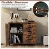 COSTWAY Rollcontainer, Aktenschrank mit 5 Schubladen, auf Rollen, 79x39x65cm Bild 3