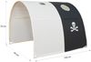 Homestyle4u, Kinder Pirat Tunnel Für Hochbett, Baumwolle, Schwarz Weiß, 100 x 90 x 70 cm Bild 4