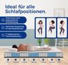 Novelux Matratze 140x200 cm – Federkernmatratze mit 7-Zonen-Taschenfedern & Komfortschaum | H3 – Mittelhart, 20?cm H?he, atmungsaktiver & hautfreundlicher Bezug | Ergonomisch für Rücken, Seiten & Bauchschl?fer | Rollverpackt Bild 4