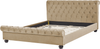 Polsterbett beige Lattenrost 160x200 cm AVALLON Bild 4