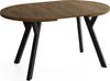 WFL GROUP Esstisch Vero ausziehbar verlängerbar rund modern mit Schwarzen Holzbeinen (MADE IN EU, XXL Groß – 80/90/100 cm ausziehbar auf 130/190/200/300 cm), platzsparender Tisch für kleine Küche, Esszimmer oder Wohnzimmer Bild 4